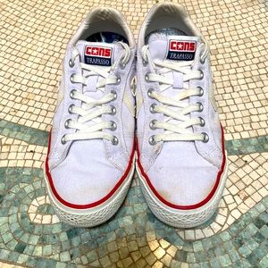 Converse All Star Skateboarding Trapasso White Athletic Sneakers sz EUR 40 US 7